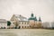 The famous Christmas Post Office Christkindl Postamt and Cathloic Church in Steyr, Austria