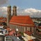 Famous church Frauenkirche in Munich,