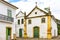 Famous churche facade in the ancient and historic city of Paraty