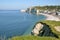 Famous cliffs of Etretat in France