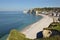 Famous cliffs of Etretat in France