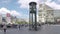 Famous Clock At Potsdamer Platz In Berlin In Summer