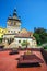 Famous clock tower build by Saxons in the nice touristic city Sighisoara