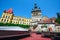 Famous clock tower build by Saxons in the nice touristic city Sighisoara