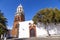 Famous clock tower and church of Nuestra Senora de Guadalupe in Teguise