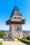 Famous Clock Tower in Graz, Austria