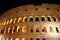 Famous coliseum of Rome at night