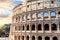 Famous Colosseum in Rome, close view, Italy