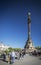 Famous columbus monument landmark in central barcelona spain