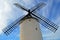 Famous Consuegra Windmill, Sails and Sky Spain