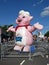 Famous Dave`s Pig Mascot at the Food Festival