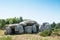 Famous dolmen megalith in Carnac -  Britany - France