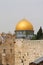 Famous Dome of the Rock mosque in Jerusalem