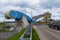 Famous drawbridge in Leeuwarden Netherlands