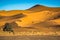 Famous dunes Erg Chebbi in Morocco, near Merzouga