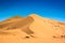 Famous dunes Erg Chebbi in Morocco, near Merzouga