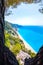 Famous Egremnoi beach in Lefkada island, Greece