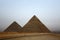 Famous egyptian pyramids in Giza