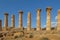 Famous eight columns of the Temple of Heracles or Hercules, known as Tempio di Eracle in Italian.