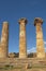 Famous eight columns of the Temple of Heracles or Hercules, known as Tempio di Eracle in Italian.