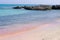 Famous Elafonissi beach with pink sand, Crete