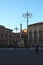 Famous Elephant Fountain from 18th century on Cathedral Square in Catania.