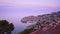 Famous European city of Dubrovnik from a bird`s eye view. Filmed in UHD 4k video