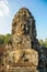 Famous faces of Bayon, the most notable temple at Angkor Thom, Cambodia