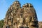 Famous faces of Bayon, the most notable temple at Angkor Thom, Cambodia