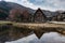 The famous farmhouses in Shirakawa-go village, Japan