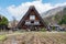 The famous farmhouses in Shirakawa-go village, Japan