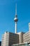 The famous Fernsehturm in Berlin