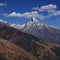 Famous fish tail mountain Machapuchare