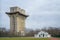 The famous flak tower from the second world war in the Augarten in Vienna, Austria