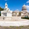 Famous fountain and the Capitol of Havana