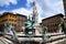 The famous fountain of Neptune on Piazza della Signoria in Florence, Italy