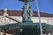 Famous fountain on rossio square the liveliest placa