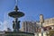 Famous fountain on rossio square the liveliest placa