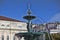 Famous fountain on rossio square the liveliest placa