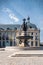 Famous Fountain of the Three Graces Place de la Bourse in the city of Bordeaux in France