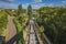 The famous Funicular, a cable train connecting the upper and lower town of Pau in the south of France