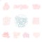 Famous girl, Dirty , little princess, Super , star, cool , fasion . Pointillism stickers