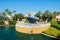 The famous globe at the Universal theme parks in Florida