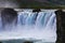 Famous godafoss is one of the most beautiful waterfalls on the i