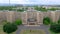 Famous Goethe University in Frankfurt - aerial view