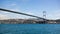 The famous Golden Horn Bridge in Istanbul