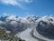 The famous Gorner Glacier, second largest glacier in the Alps