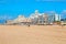 Famous Grand Hotel Amrath Kurhaus and Scheveningen beach panorama, Hague, Netherlands