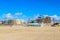 Famous Grand Hotel Amrath Kurhaus and Scheveningen beach panorama, Hague, Netherlands