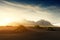 Famous grass hills on black desert near Stokksnes